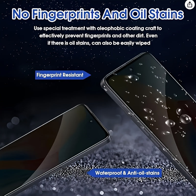 2 шт. защитных стеклянных пленок для конфиденциальности для моделей серии Samsung A