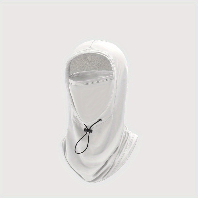 Unisex Ice Silk Balaclava Set with Sun Protection UV Neck Gaiter and Cap
