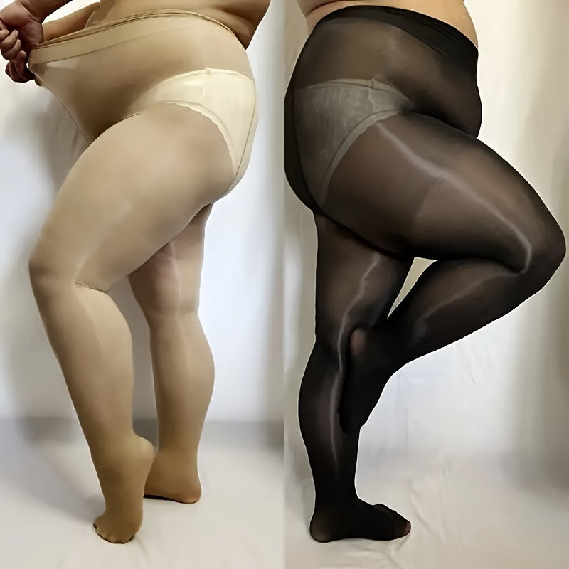 Plus Size Sheer Pantyhose for Women High Elastic Slimming Aurora Tights