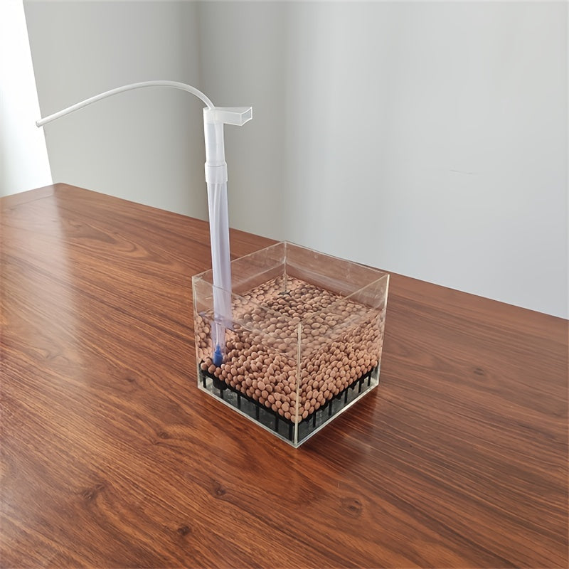 Clear Acrylic Aquarium Filter System for Fish and Seaweed Farming with Under Gravel Box
