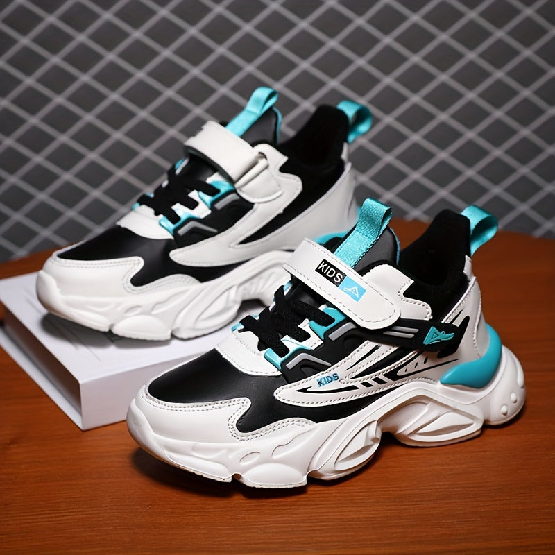 Boys All-Season Microfiber Leather Casual Sports Shoes with EVA Sole