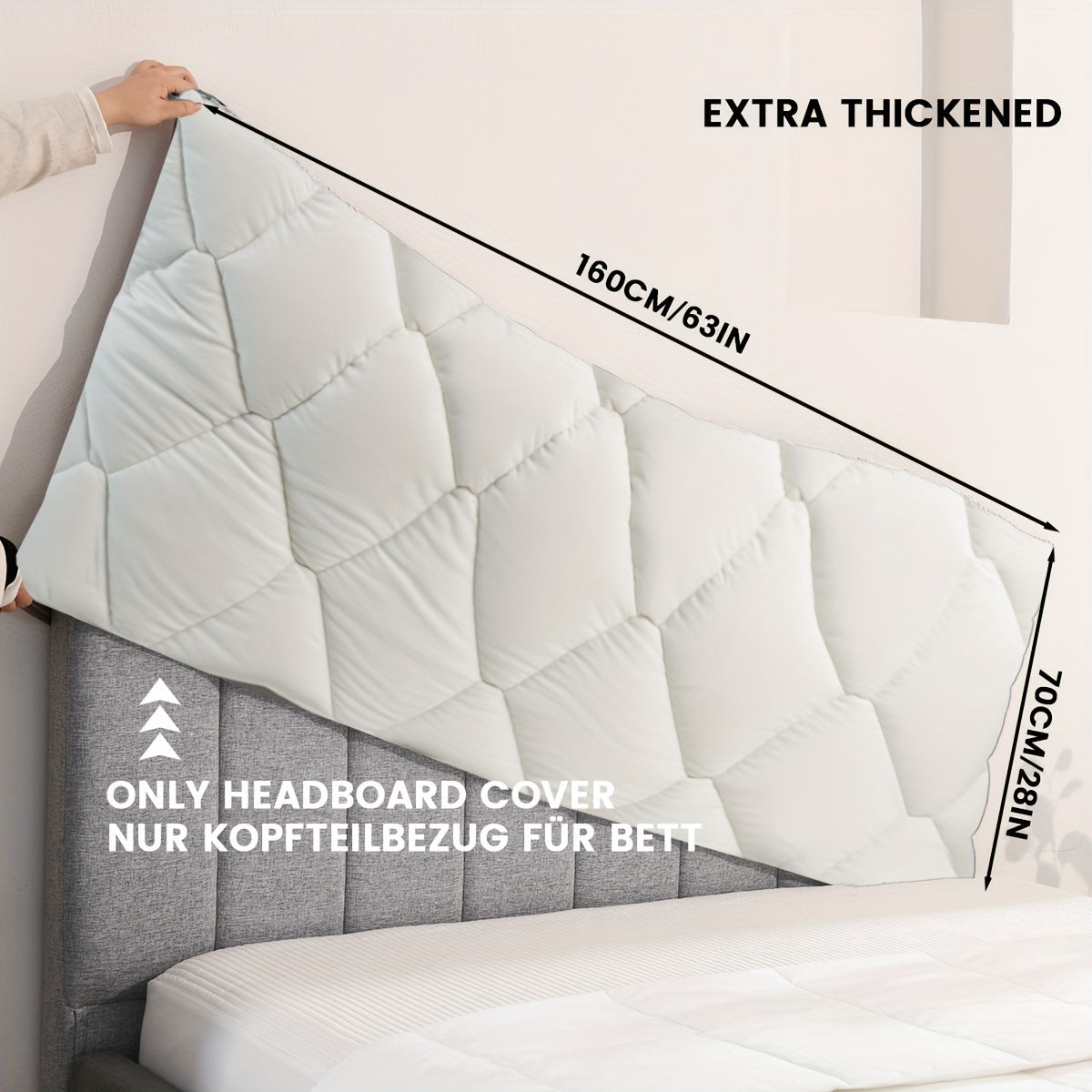 1 dona TEXSTEAD Qalin Boshqaruv Qopqog'i Silliq Kulrang - 100% Polyester, Mashinada Yuvish Mumkin, yotoqxonangizga qulaylik va uslub qo'shadi, mustahkam mato, tugmachali dizayn, uchun mukammal yaxshilanish