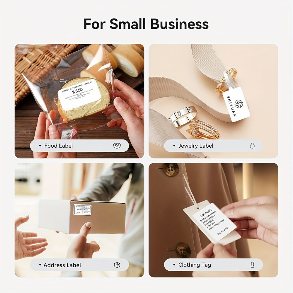 Portable Thermal Label Printer for Home Office and Small Business 50mm Tape