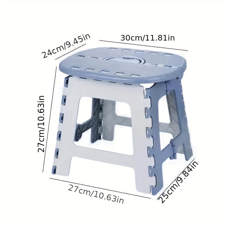 Складной стул с компактной конструкцией - прочный и толстый материал для использования в помещении и на улице, легкоочищаемый пластик