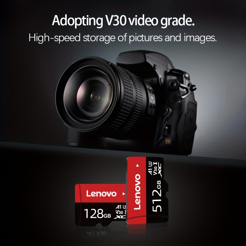 High-Speed SD Card 32GB 64GB 128GB 256GB UHS Class 10 V30 A1 Micro SD Adapter