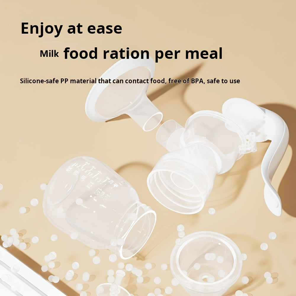 BPA-Free Manual Breast Pump Set for Breastfeeding and Milk Storage 180ml Bottle Nipple