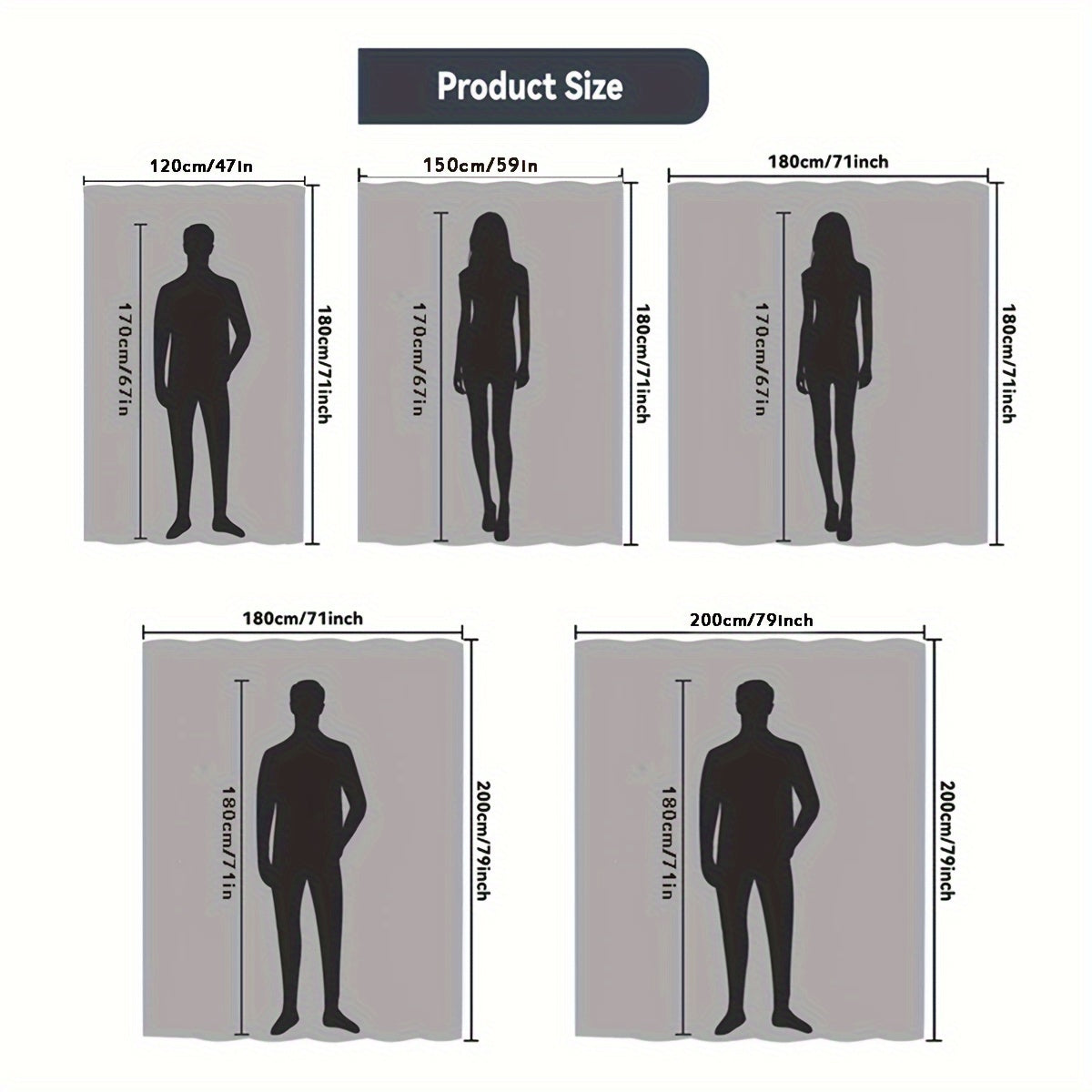 Geometric Pattern Waterproof Shower Curtain with Hooks PEVA Easy Clean Bathroom Decor