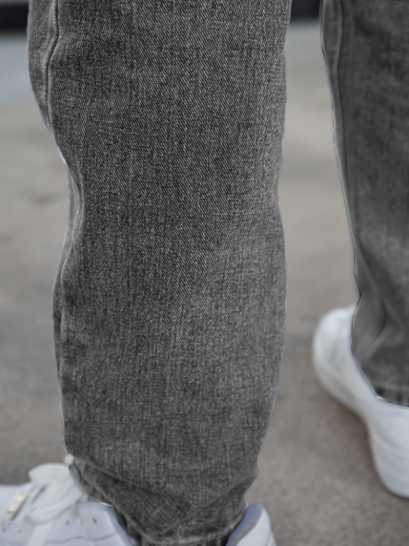 Мужские широкие джинсы из хлопкового микса в стиле casual street, универсальные джинсы на все сезоны