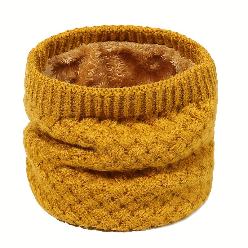 Striped Knitted Warm Neck Scarf for Men Women Winter Outdoor Ski Riding