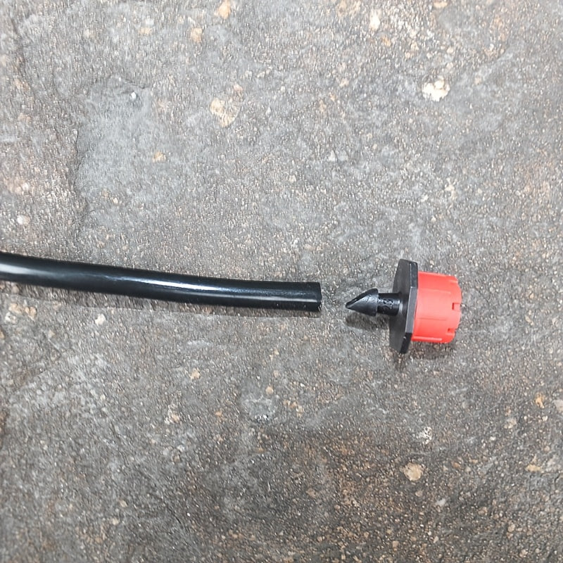 Регулируемые капельные головки для полива сада, пластиковые красные крышки с 8 отверстиями