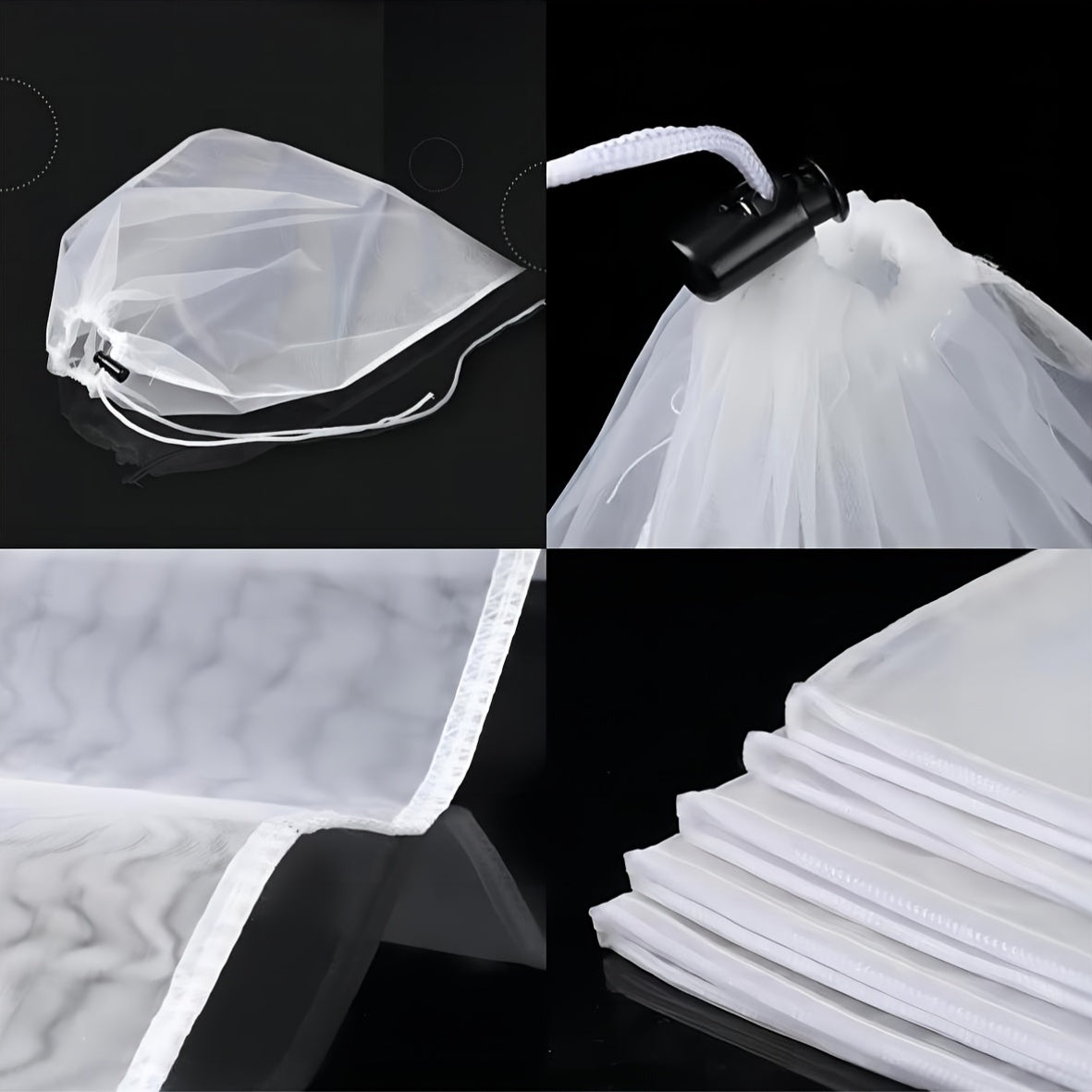 Многоразовые тканевые пакеты для заваривания чая EcoPure — идеально подходят для листового чая, кофе, йогурта, соевого молока — удобные, легко чистятся — идеально подходят для Рождества, Хэллоуина, Пасхи, Хануки, Дня благодарения