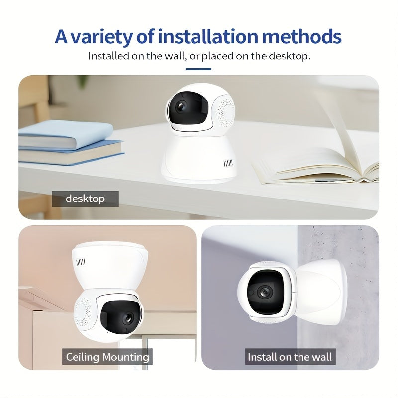 Wireless Home Security Camera 2.4G 5G WiFi HD Night Vision Motion Detection Two Way Audio