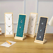 Деревянная подставка для украшений для ожерелий и кулонов с съемной подставкой