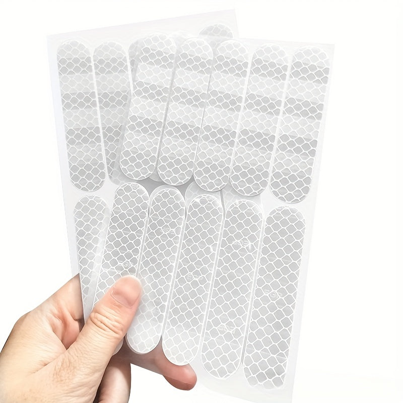 Universal Safety Reflective Stickers for Car, Motorcycle Helmet, 10-60 Pack