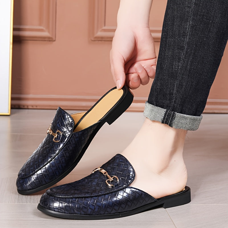 Men's Brown Faux Leather Loafers Slip-On Round Toe Casual Summer Shoes