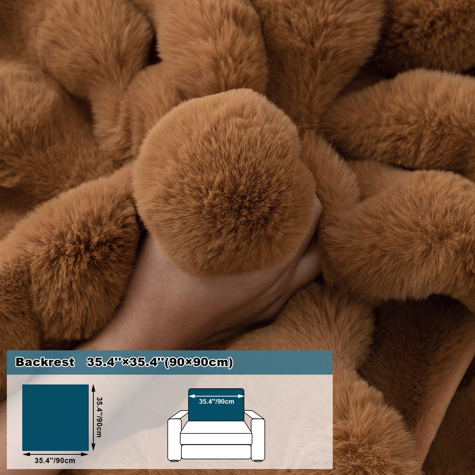 Имитация кролика плюшевая подушка-диван для домашних животных, дружелюбная к собакам с нескользящим чехлом для защиты мебели и декора в спальне, офисе или гостиной.