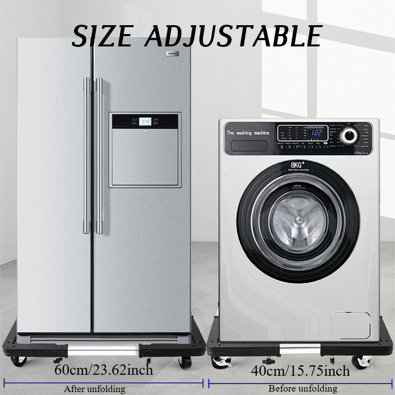 Adjustable Stainless Steel Appliance Stand for Fridge and Washing Machine
