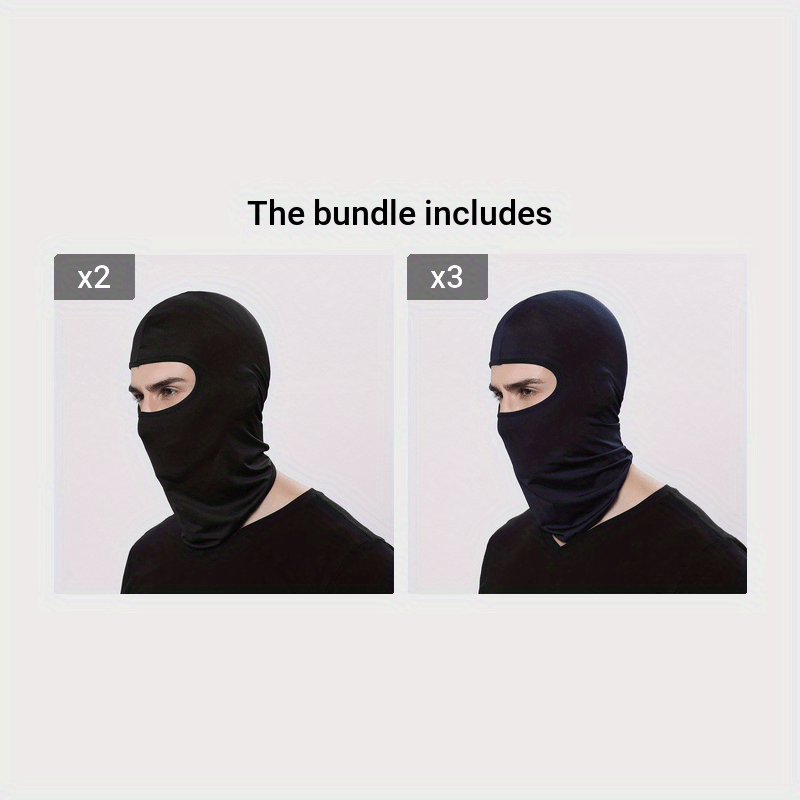 Unisex Breathable Ski Mask Helmet Inner Cap Windproof Neck Warmer