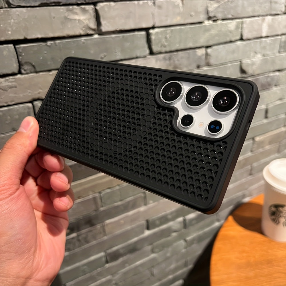 Ventilated PC Phone Case for Samsung Galaxy S24 S23 S22 Ultra Plus Wireless Charging Magnetic Compatibility