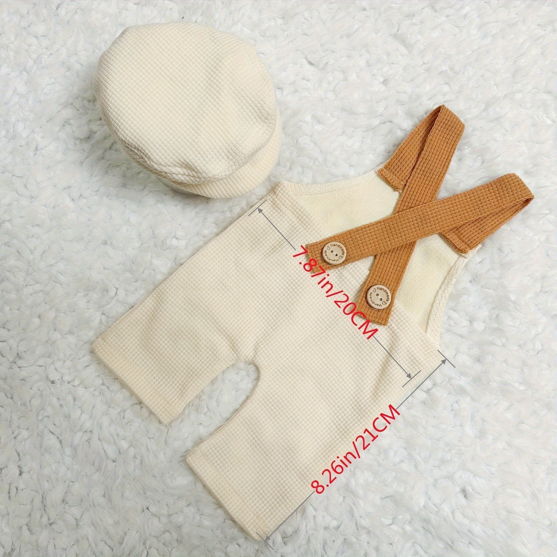 Newborn Baby Photography Props Set Knitted Hat and Body Suit