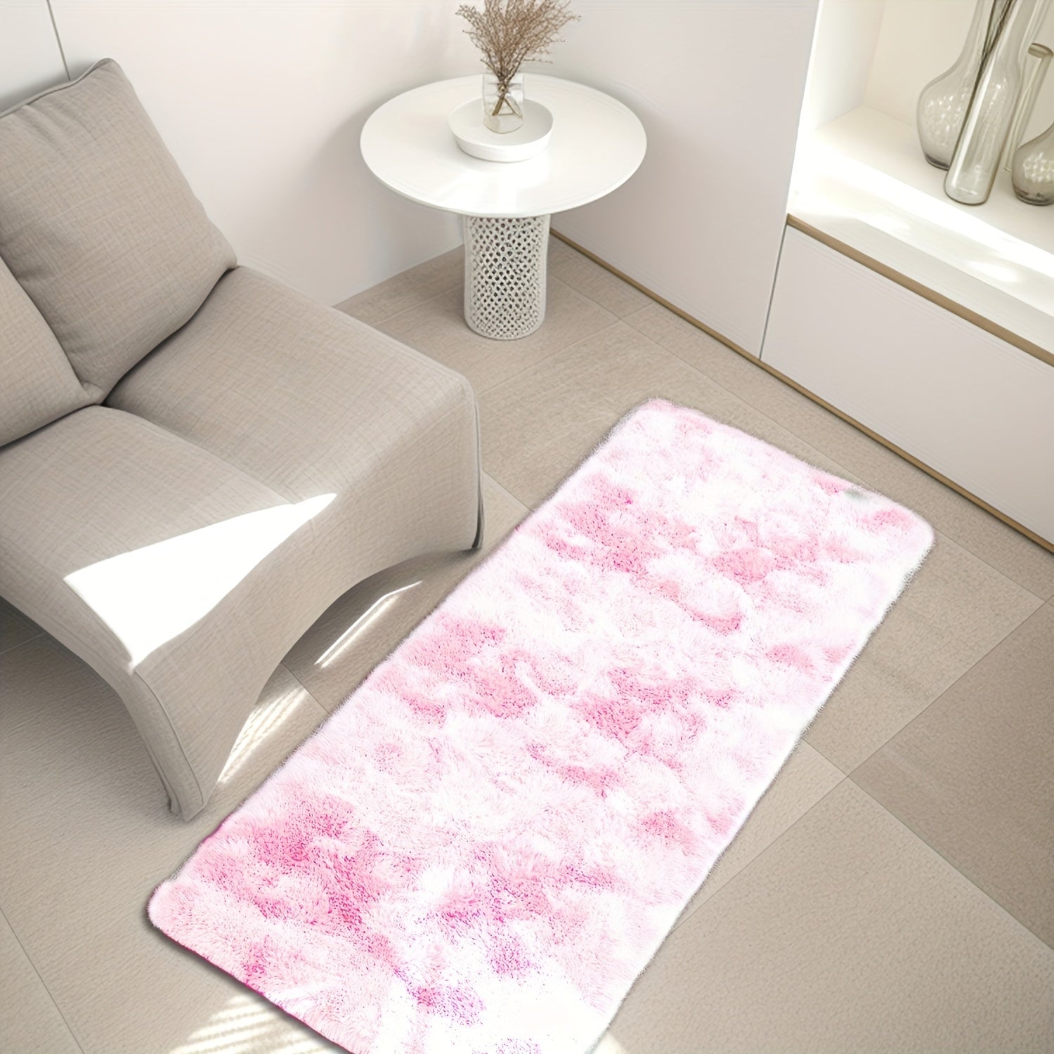 Plush Faux Fur Area Rug - Luxuriyali yumshoq, sirpanmaydigan, uzoq muddatli va tozalash oson - Uyingizdagi har qanday xona uchun mukammal, tanlash uchun turli ranglar mavjud.