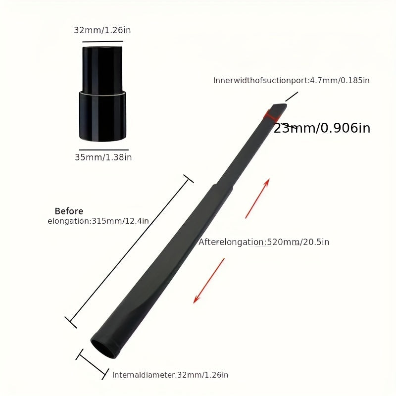 "Vakuum tozalagichning qo'shimcha to'plami tekis nozldan, 32mm/35mm adapterdan, cho'ziladigan yoriq asbobidan va qiyin erlarni tozalash uchun ingichka so'rish cho'tkasidan iborat. Foydalanish uchun batareya talab qilinmaydi. Chuqur tozalash uchun ideal."