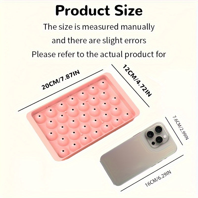 Plastik muzlik shakli 33 ta muz to'pi uchun sovuq ichimliklar uchun uy bar