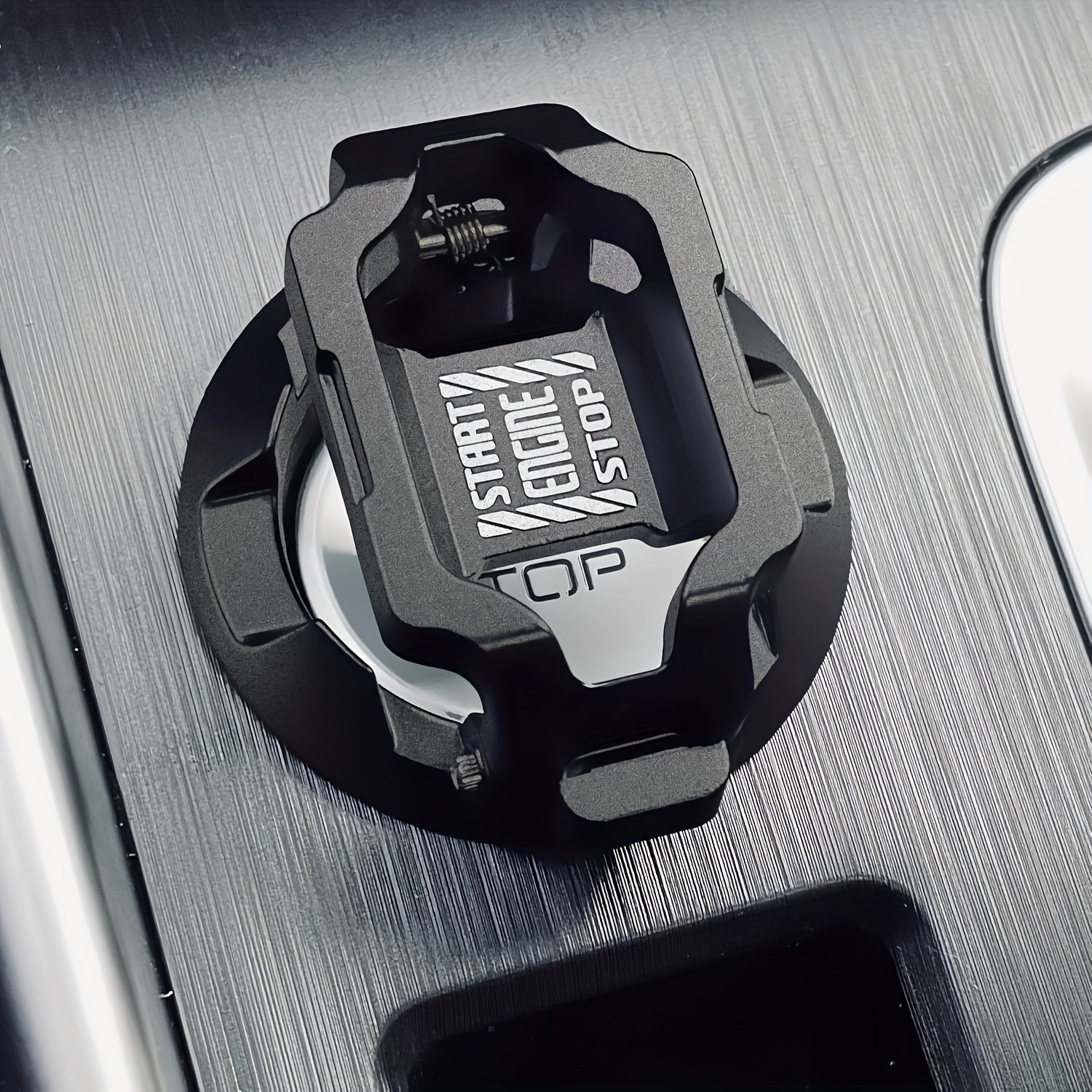 Universal Metal Push Start Button Cover for Car Ignition Anti-Scratch Protector