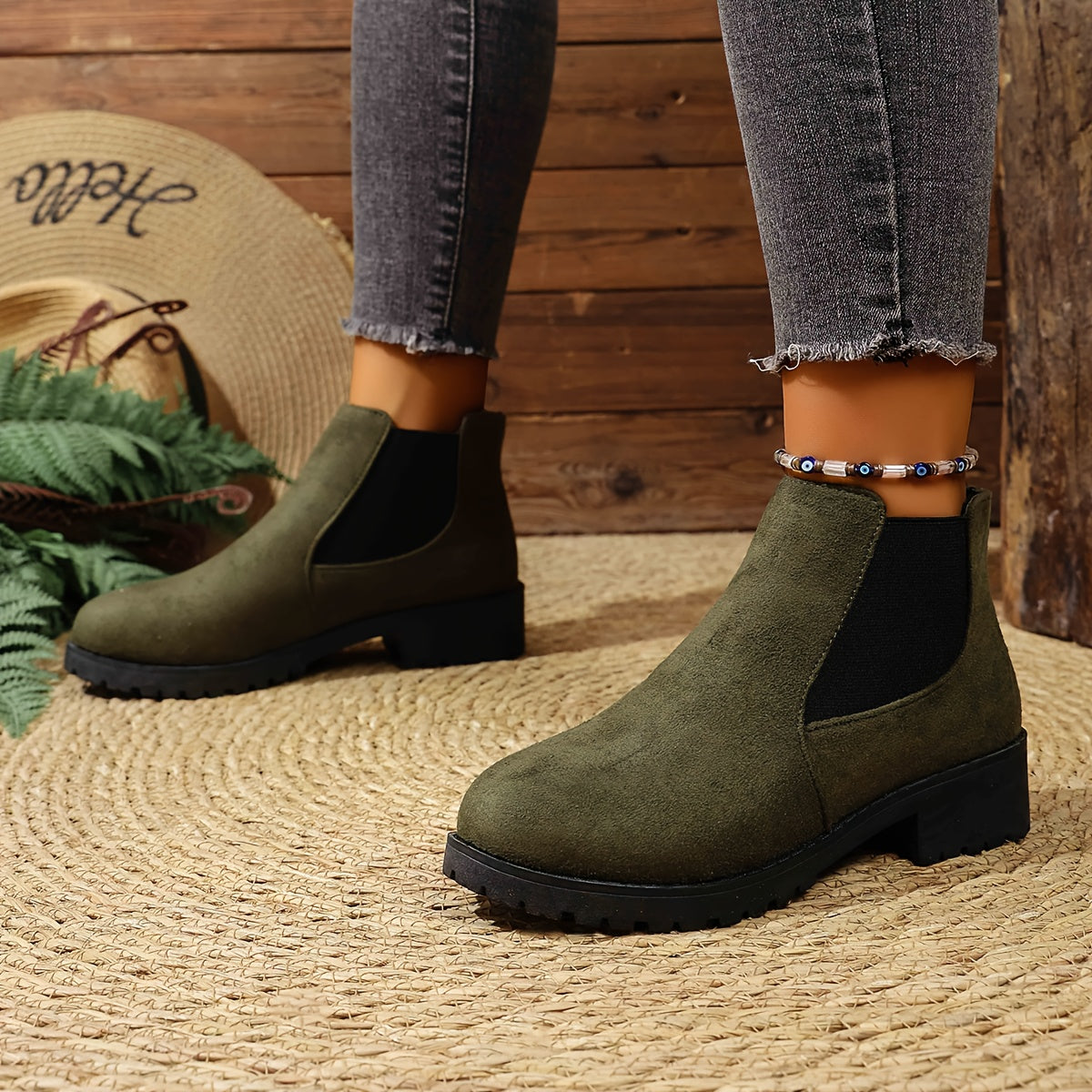 Ayollar uchun Chelseay chakka botlari, yopish uchun, o'rta shish, barcha mavsumlar, qora, jigarrang, ko'k