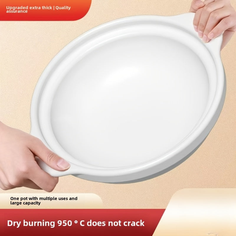 Керамическая посуда для готовки, глиняная кастрюля для газовой плиты, суп, рагу, прочная, устойчивая к высоким температурам
