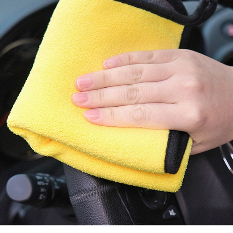 Double-Sided Microfiber Car Wash Towels Quick-Drying Absorbent Set