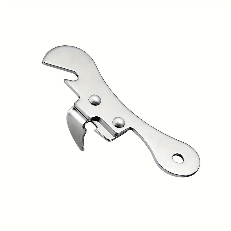 Ko'p ranglarda mavjud bo'lgan, ko'p funksiyali konserva ochuvchi va shisha ochuvchi sifatida ishlaydigan portativ zanglamas po'latdan yasalgan oshxona asbobi.