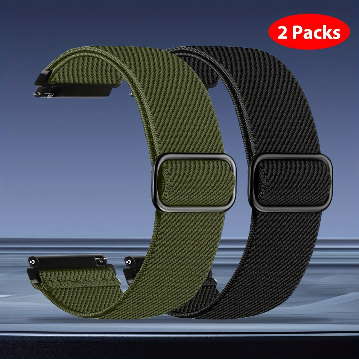 Эластичные нейлоновые ремешки для часов Galaxy Watch 4, 5 и Pro 20мм, 22мм, 40мм, 44мм, 45мм