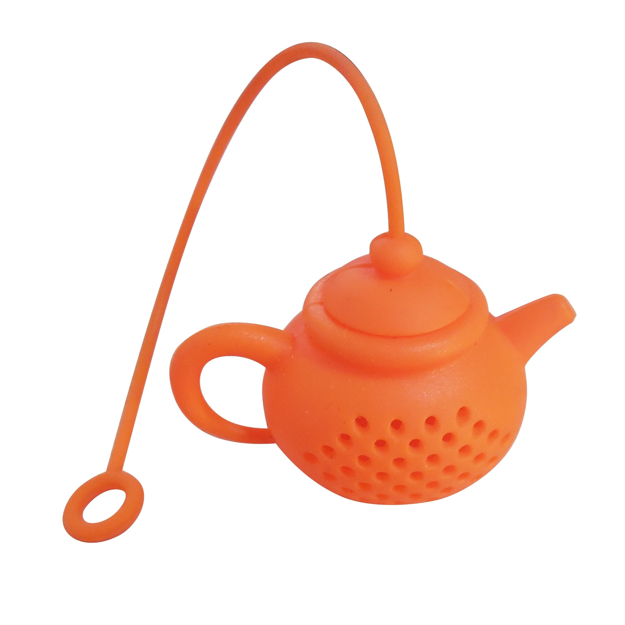 Reusable Silicone Teapot-Shaped Tea Infuser for Loose Leaf Tea, Small Kitchen Use
