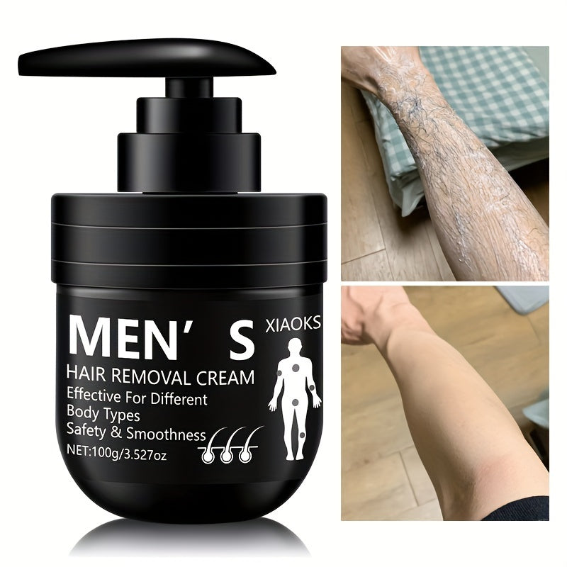 Men's Hair Removal Cream 100g Hypoallergenic Non-Irritating Smooth Skin