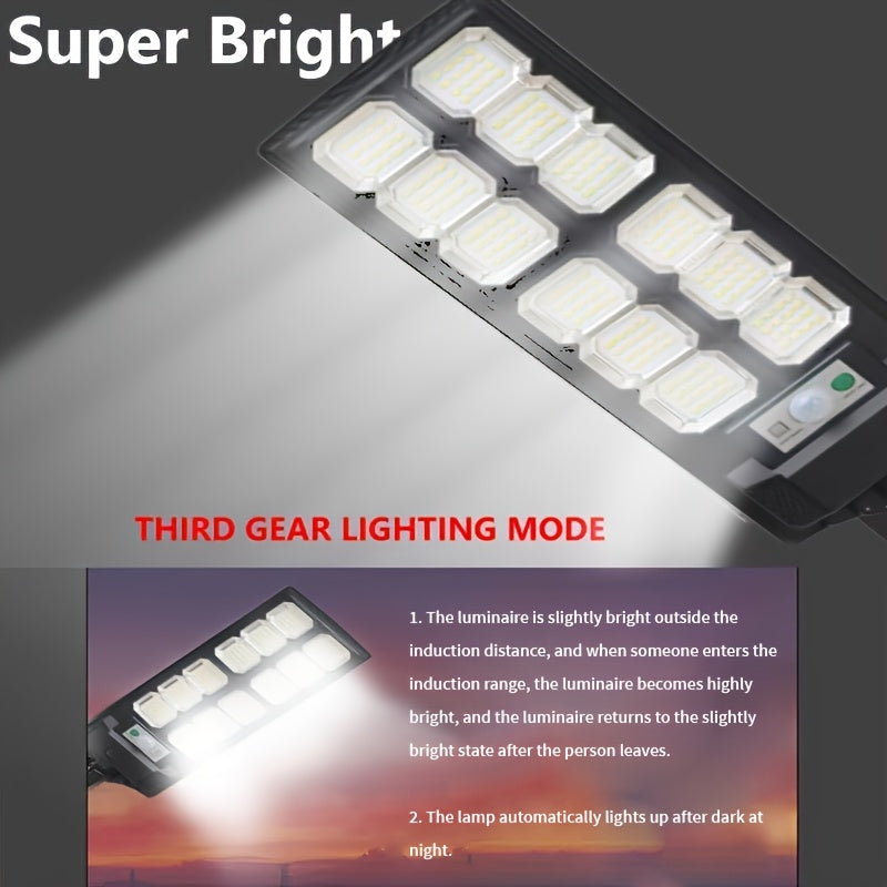 Solar-Powered LED Lantern with Infrared Sensor and Push Button for Outdoor Courtyards