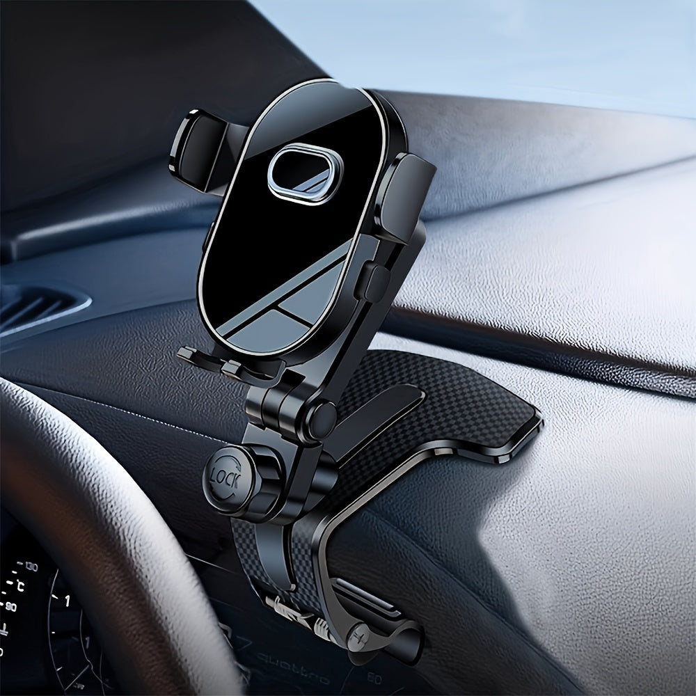 Soporte universal para teléfono de coche ABS ajustable para tablero antideslizante en forma de óvalo