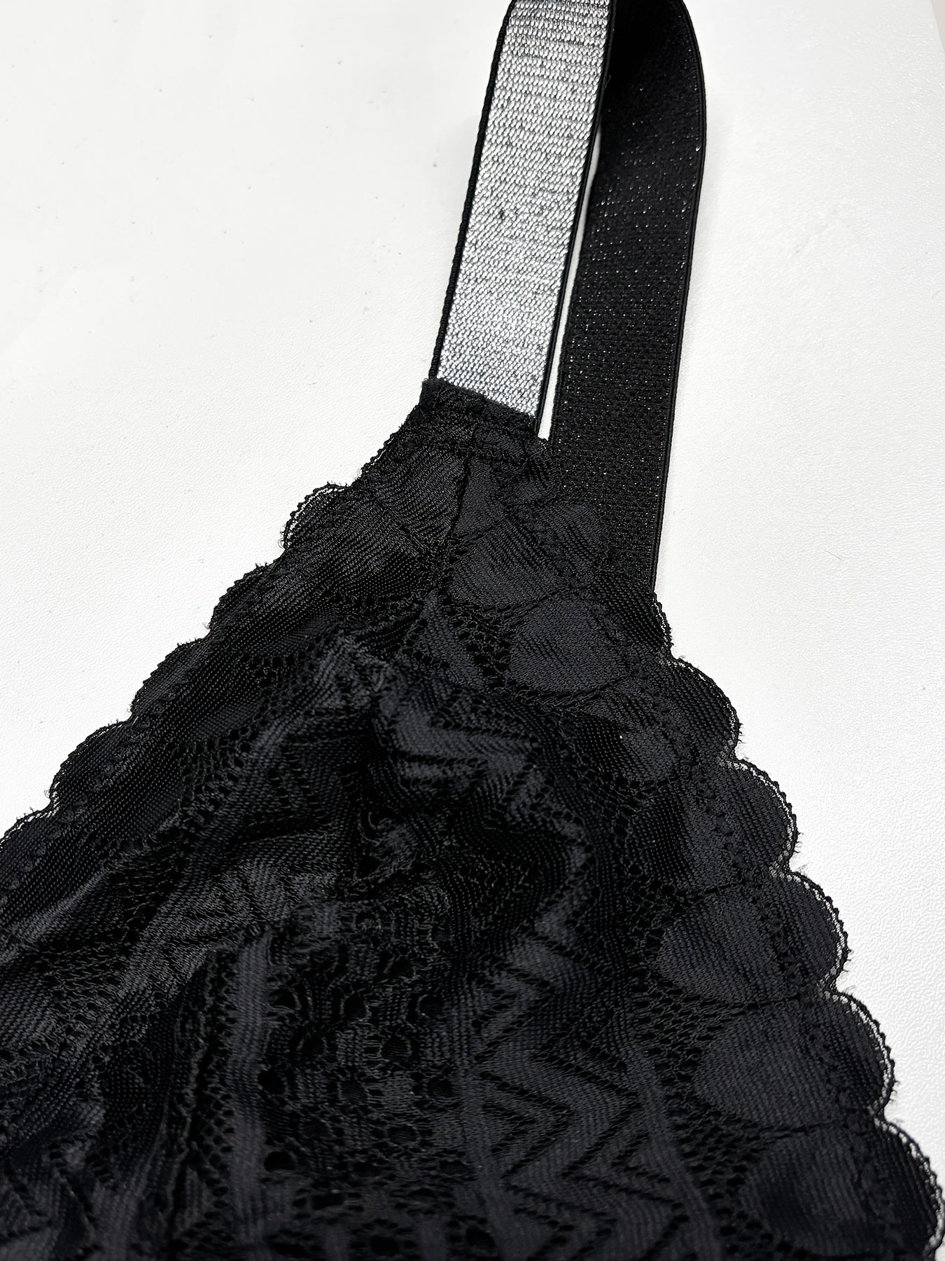 Women's Lace Satin Bra Set with Underwire and Adjustable Straps