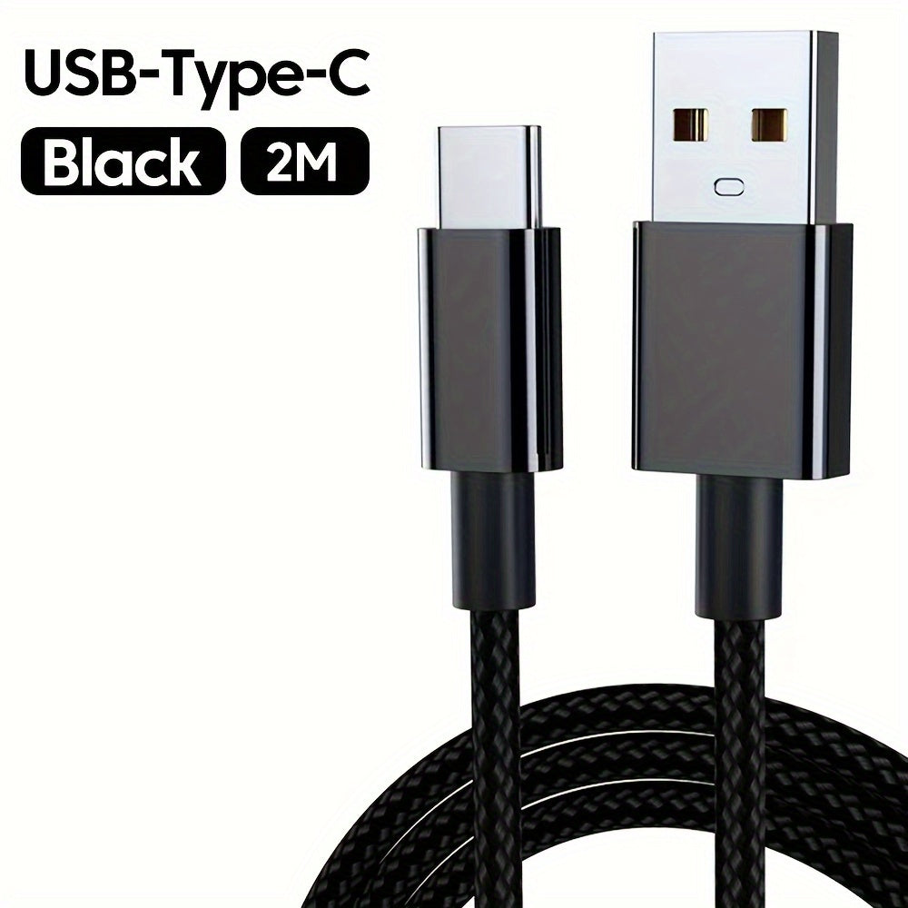 120W 6A USB Type C Charging Cable for Data Transfer and Fast Charging