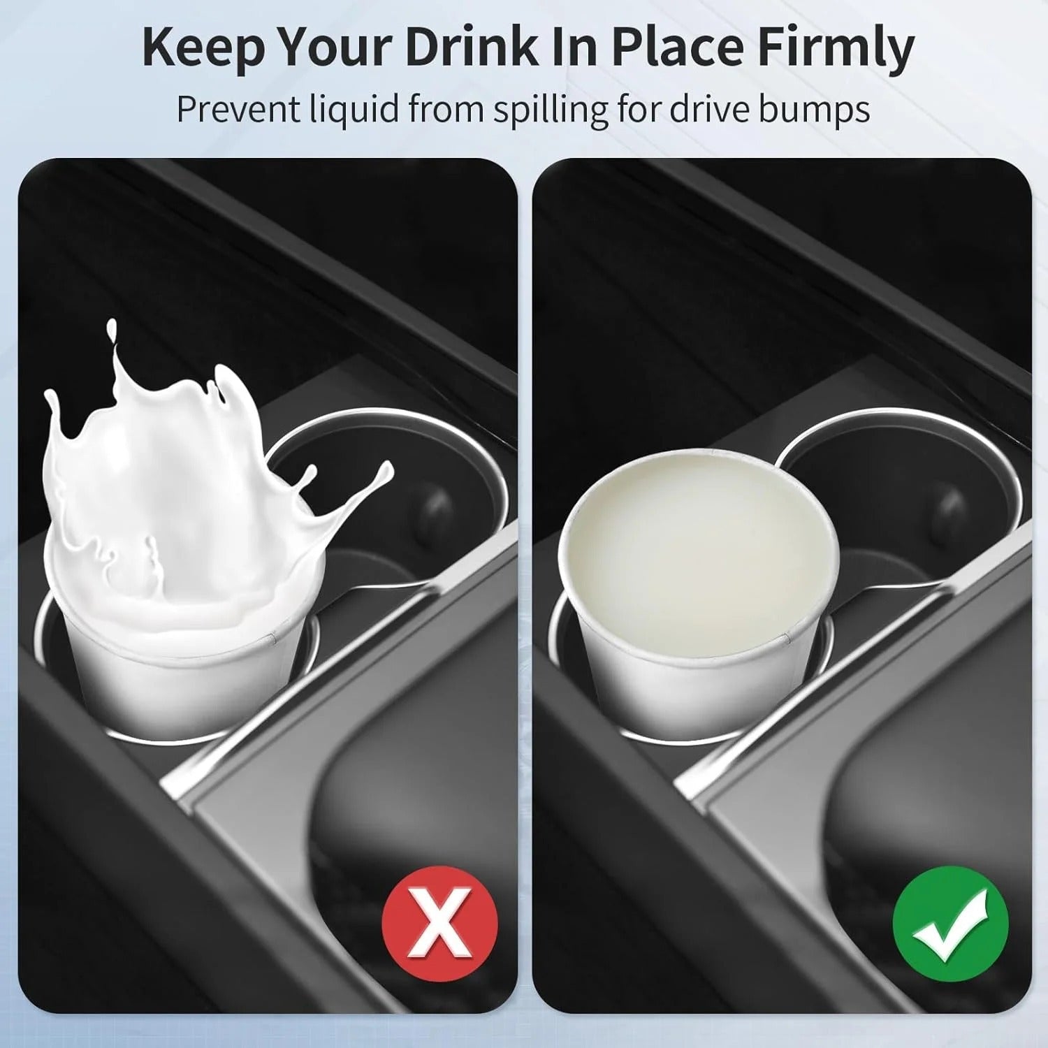 Tesla Model 3 Highland uchun Avtomobil Ichki Tashkilotchisi Quti, ABS Saqlash Qutisi va Yashirin Chashka Tutqichli