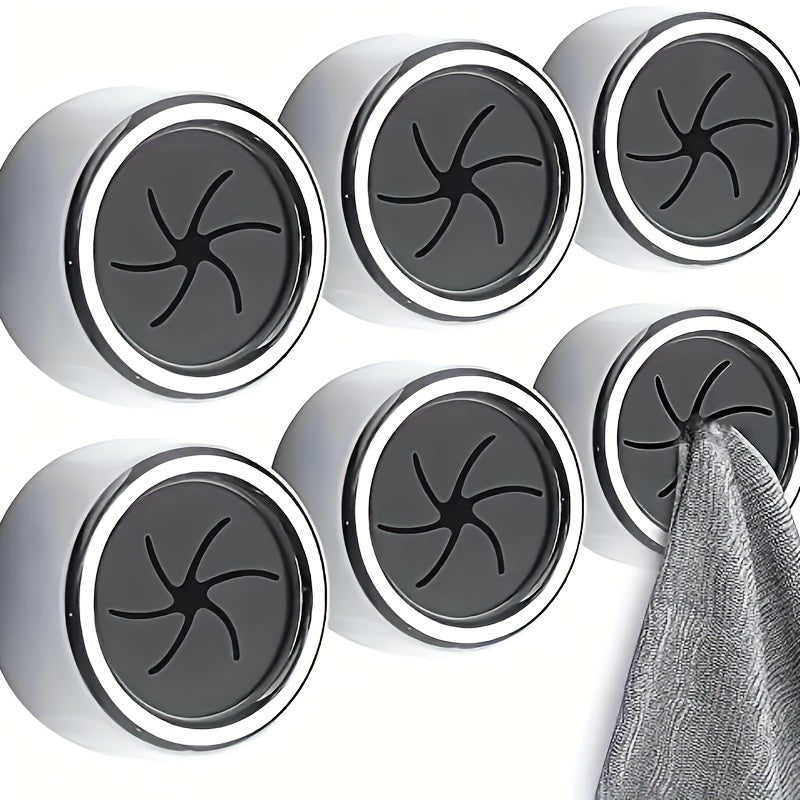 Set of 4 Bathroom Hooks for Towels, Wall-Mounted, Rust-Resistant, Easy Install