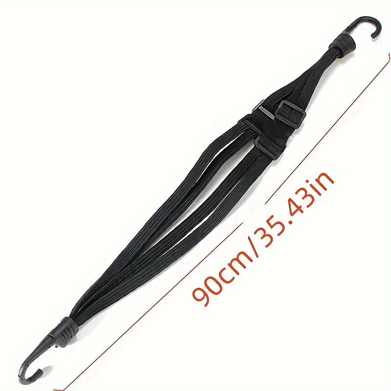 High-Stretch Rubber Retractable Strap for Helmets Luggage Motorcycle Secure Attachment