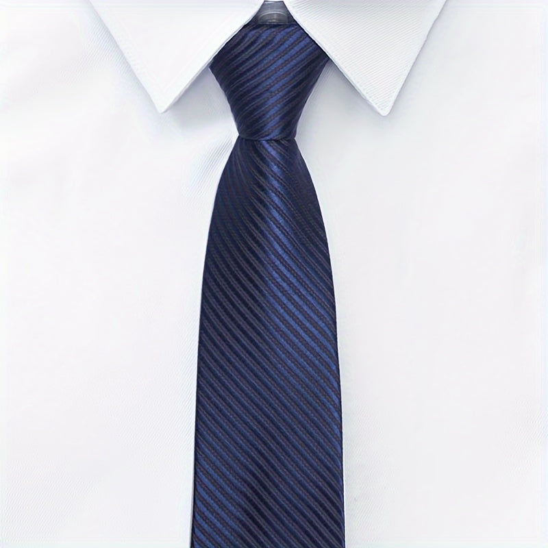 Men's Tie Set with Cufflinks Square Scarf Tie Clip and Gift Box