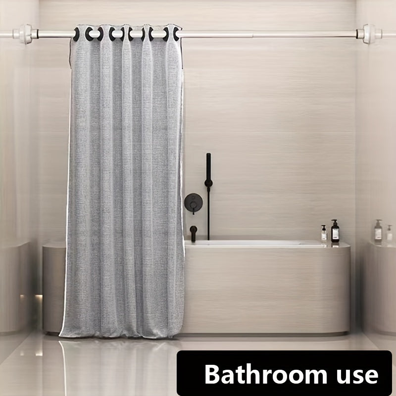 Adjustable Stainless Steel Clothes Rod No-Drill Installation for Balconies and Wardrobes