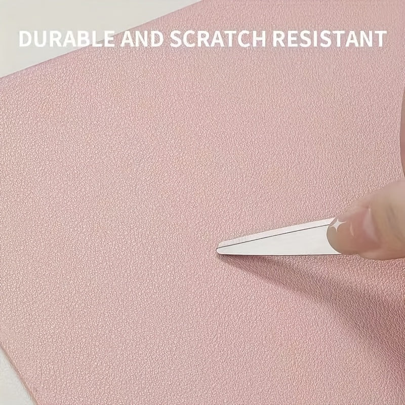 Black PVC Desk Mat Non-Slip Large Office Computer Mouse Pad