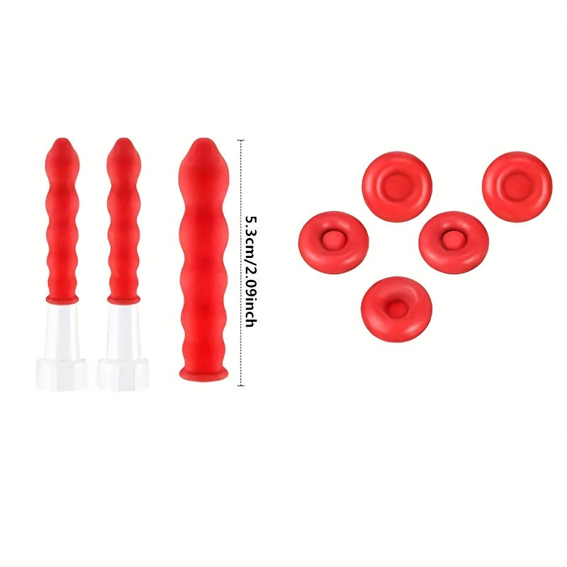 15pcs Red Caulk Cap Set Finishing Tool Sealing Tube Covers