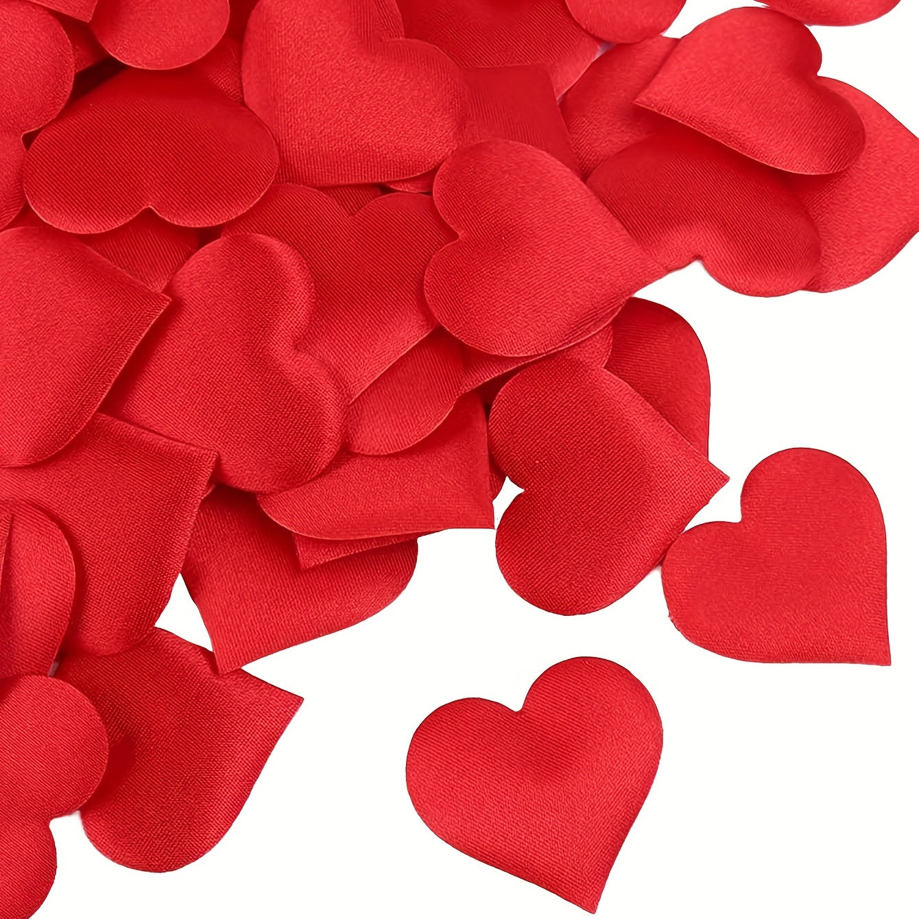 100 Pieces Red Heart-Shaped Confetti for Wedding and Valentine's Day Table Decor