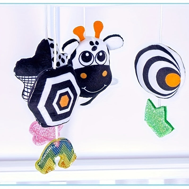 Mashina osilgan shamol chimi qora va oq parasol dizayni bilan, erta ta'lim uchun ideal va tinch uyqu muhitini yaxshilash uchun mo'ljallangan. Halloween yoki Rojdestvo uchun sovg'a sifatida mukammal.