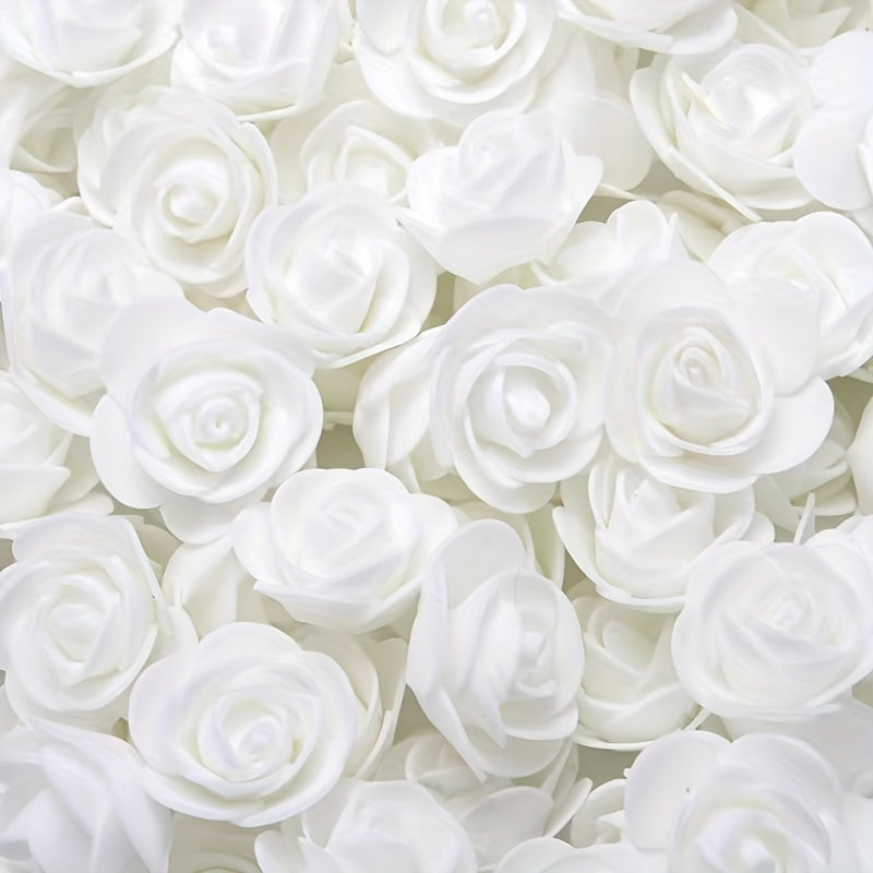 Artificial Rose Heads 100pcs for Weddings Garlands Interior Decor Gifts