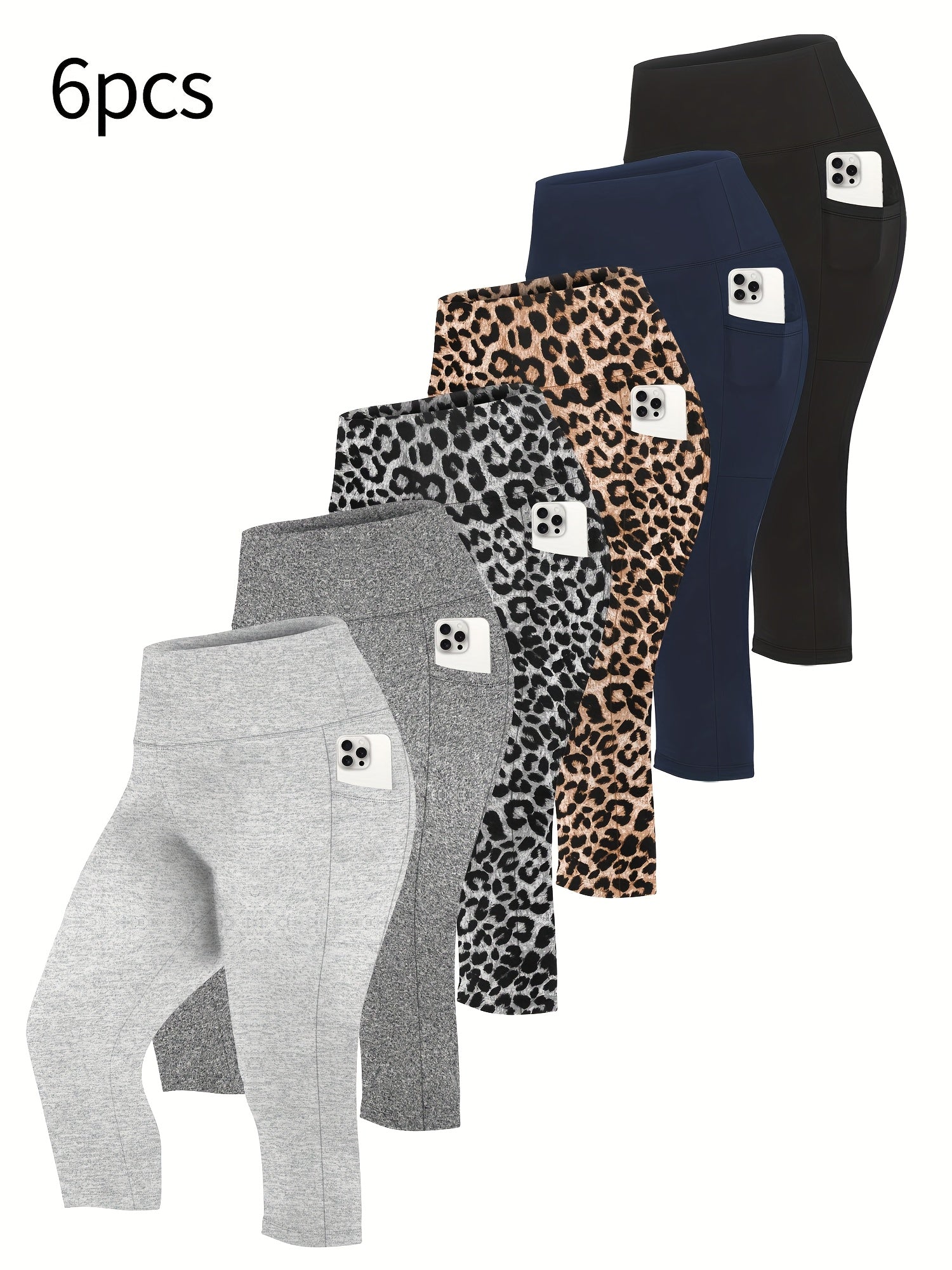 Plus Size High Waist Pocketed Leggings Stretchy Skinny Fit Casual Spring Summer Fall